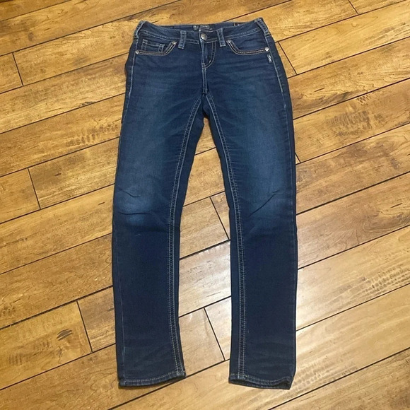 Silver joga skinny jeans - Picture 1 of 7